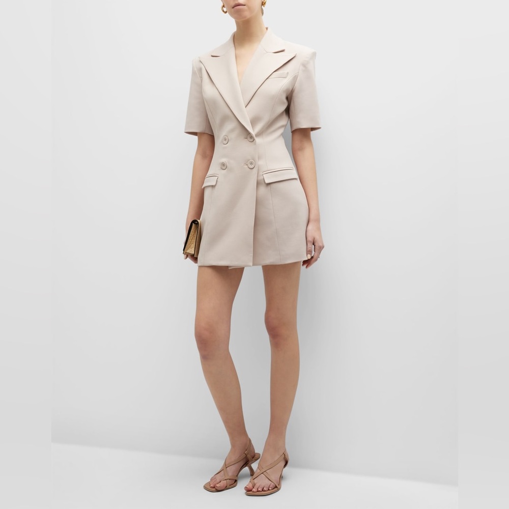Neiman Marcus, Anna Quan Forbes Blazer Mini Dress - Sasso. Size 8 AU (4 US).